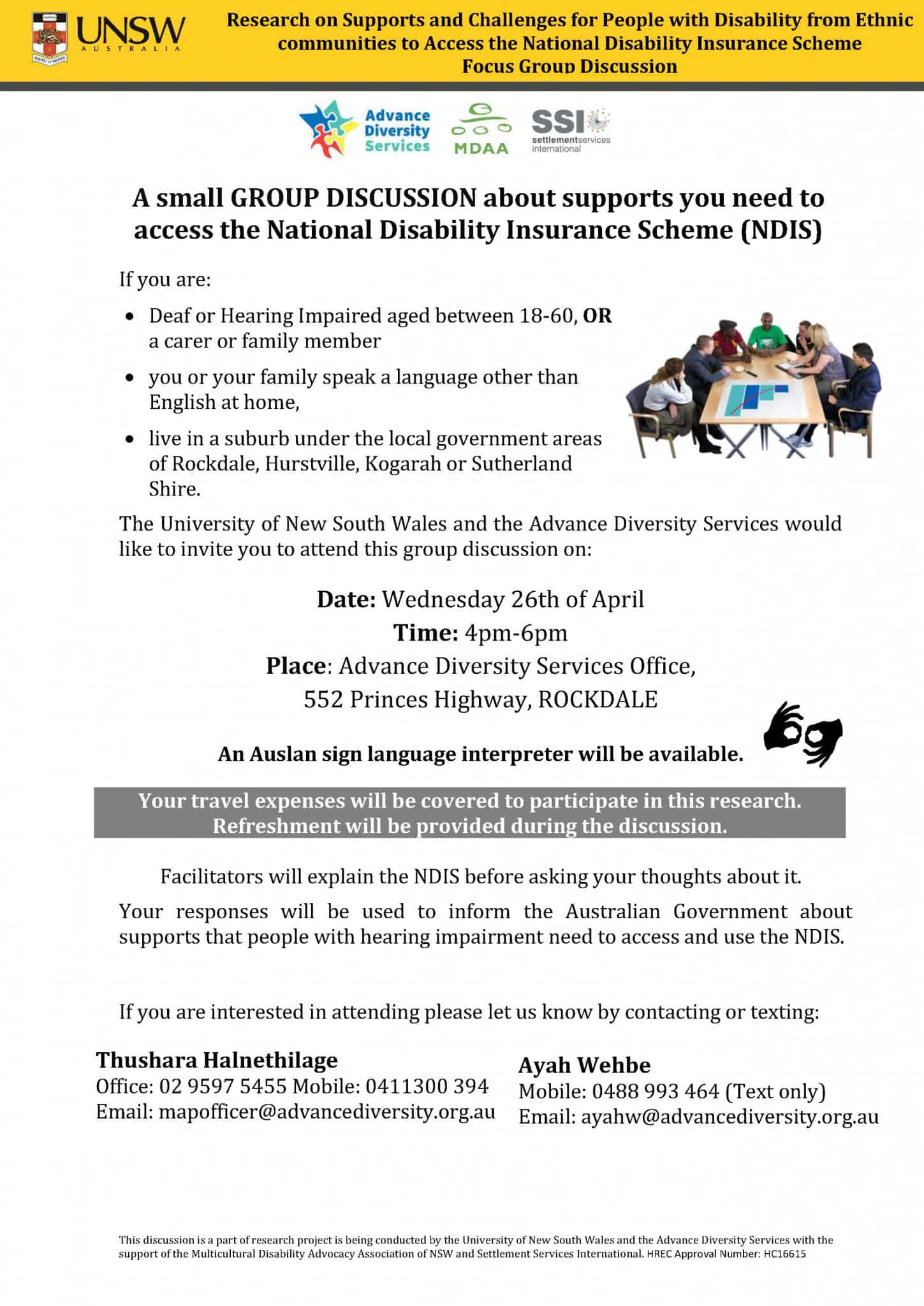 Click to see this video – Small Group Discussion with Deaf People about Support they Need to Access the NDIS…